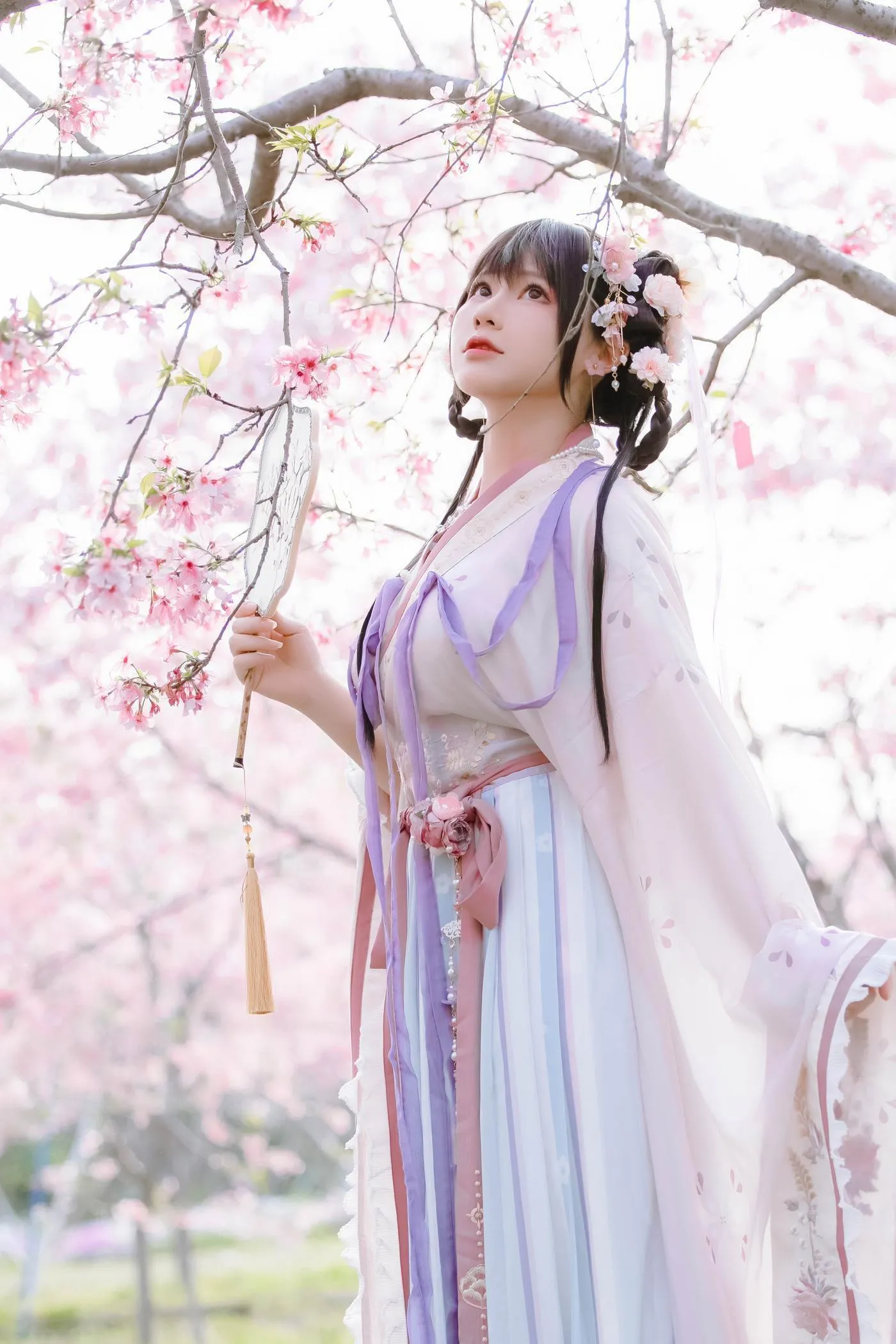 Nyako喵子 – NO.35 樱花汉服 花神祈愿 [52P]插图6